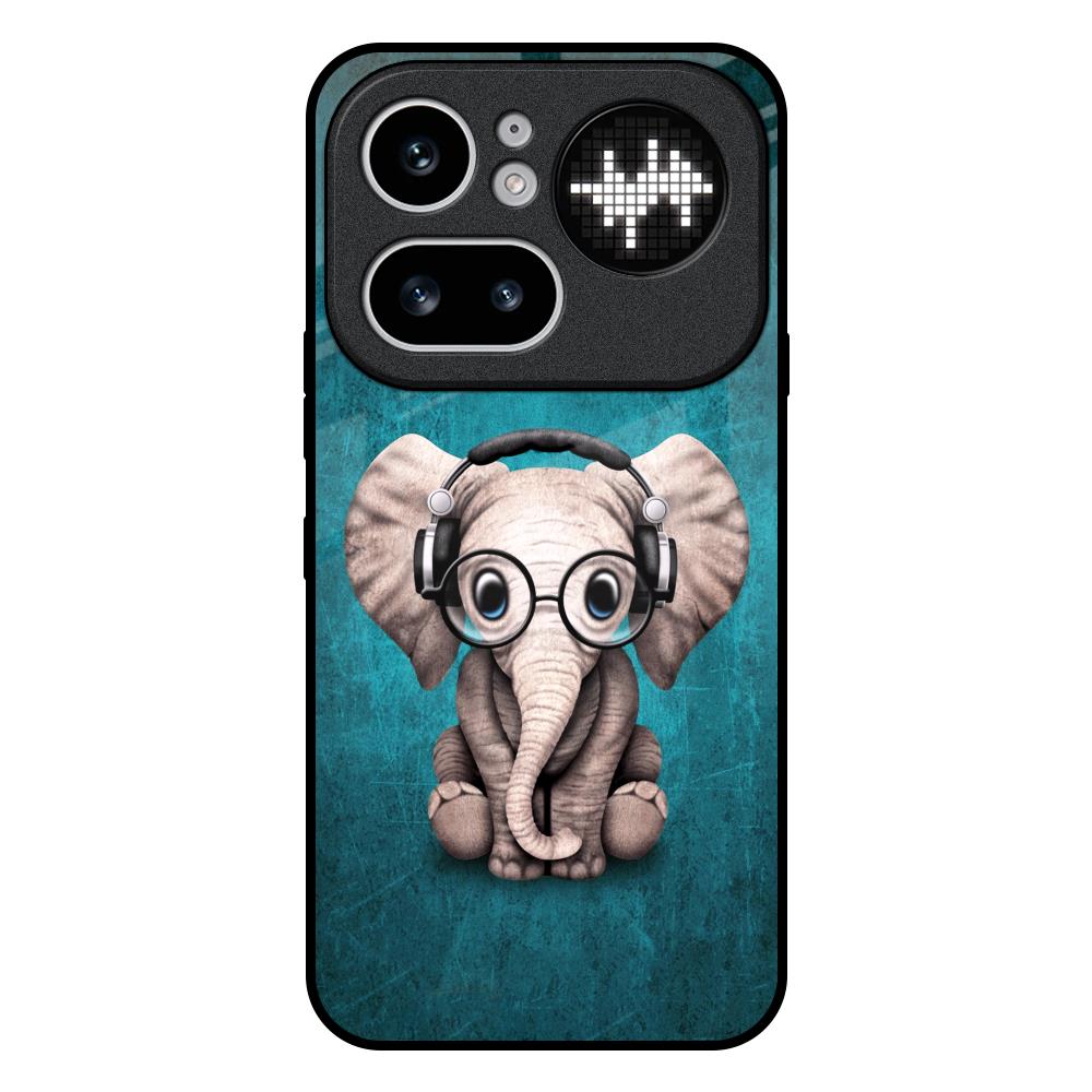 Adorable Baby Elephant Nothing Phone 4a Pro 5G Glass Back Cover Online