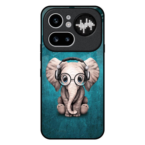 Adorable Baby Elephant Nothing Phone 4a Pro 5G Glass Back Cover Online