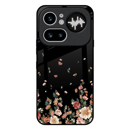 Floating Floral Print Nothing Phone 4a Pro 5G Glass Back Cover Online