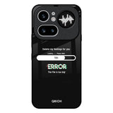 Error Nothing Phone 4a Pro 5G Glass Back Cover Online