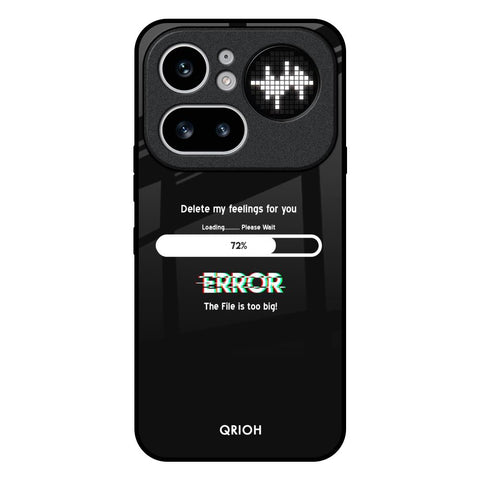 Error Nothing Phone 4a Pro 5G Glass Back Cover Online