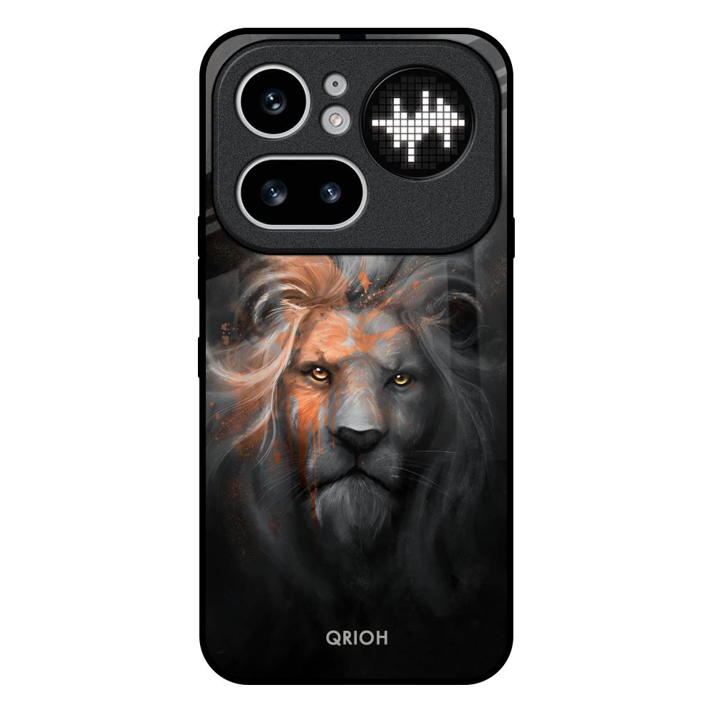 Devil Lion Nothing Phone 4a Pro 5G Glass Back Cover Online