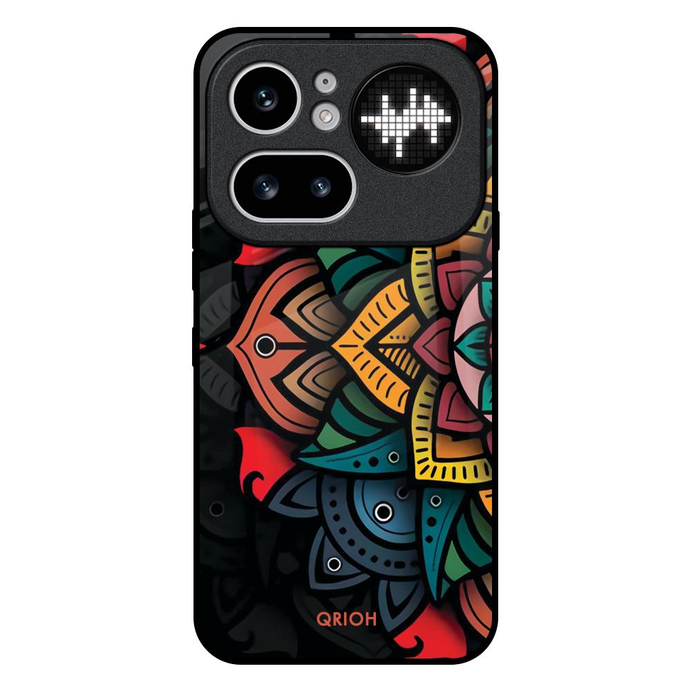 Retro Gorgeous Flower Nothing Phone 4a Pro 5G Glass Back Cover Online