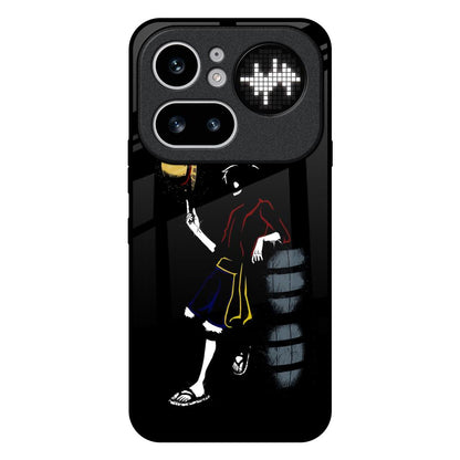 Luffy Line Art Nothing Phone 4a Pro 5G Glass Back Cover Online