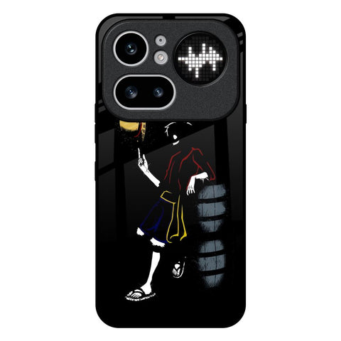 Luffy Line Art Nothing Phone 4a Pro 5G Glass Back Cover Online