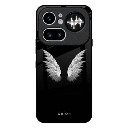 White Angel Wings Nothing Phone 4a Pro 5G Glass Back Cover Online