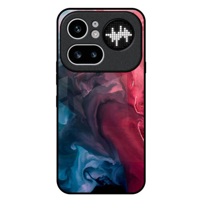 Blue & Red Smoke Nothing Phone 4a Pro 5G Glass Back Cover Online
