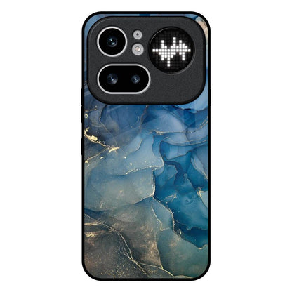 Blue Cool Marble Nothing Phone 4a Pro 5G Glass Back Cover Online