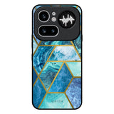 Turquoise Geometrical Marble Nothing Phone 4a Pro 5G Glass Back Cover Online