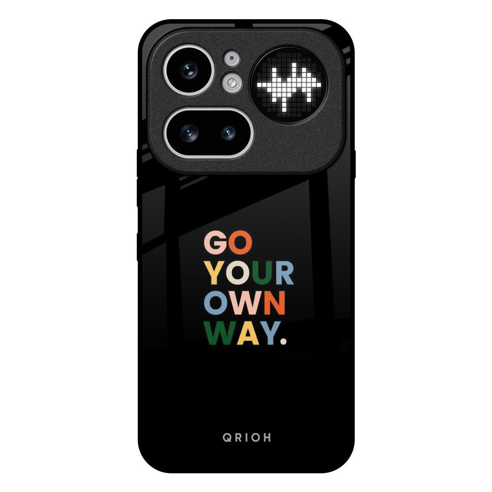 Go Your Own Way Nothing Phone 4a Pro 5G Glass Back Cover Online
