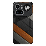 Tri Color Wood Nothing Phone 4a Pro 5G Glass Back Cover Online
