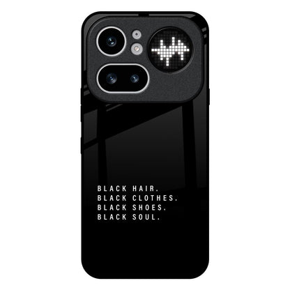 Black Soul Nothing Phone 4a Pro 5G Glass Back Cover Online