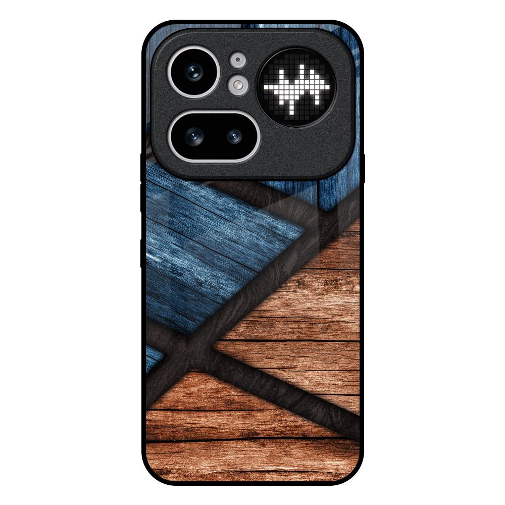 Wooden Tiles Nothing Phone 4a Pro 5G Glass Back Cover Online