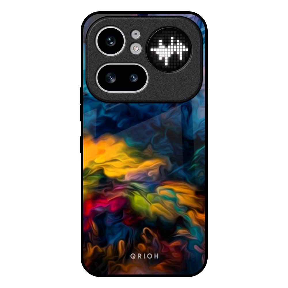 Multicolor Oil Painting Nothing Phone 4a Pro 5G Glass Back Cover Online