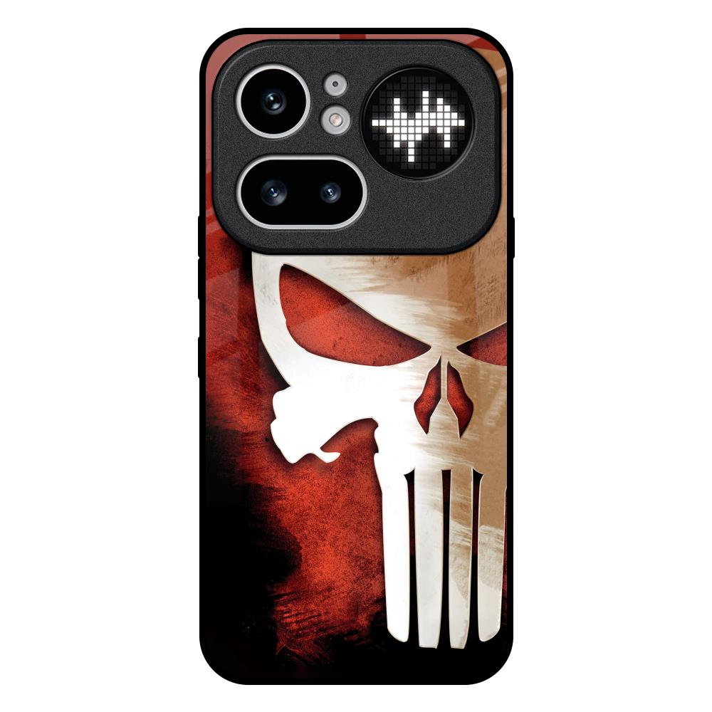 Red Skull Nothing Phone 4a Pro 5G Glass Back Cover Online