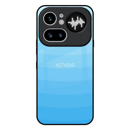 Wavy Blue Pattern Nothing Phone 4a Pro 5G Glass Back Cover Online