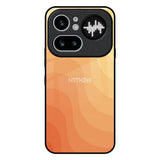 Orange Curve Pattern Nothing Phone 4a Pro 5G Glass Back Cover Online