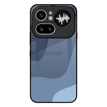 Navy Blue Ombre Nothing Phone 4a Pro 5G Glass Back Cover Online