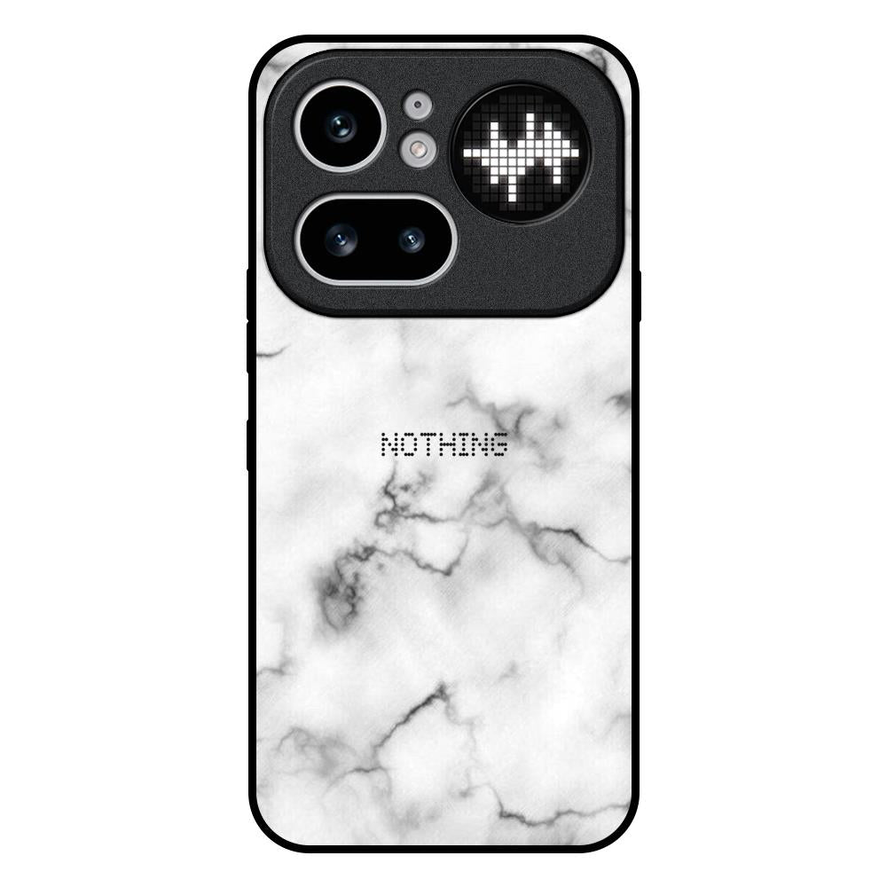 Satin White Marble Nothing Phone 4a Pro 5G Glass Back Cover Online