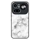 Satin White Marble Nothing Phone 4a Pro 5G Glass Back Cover Online