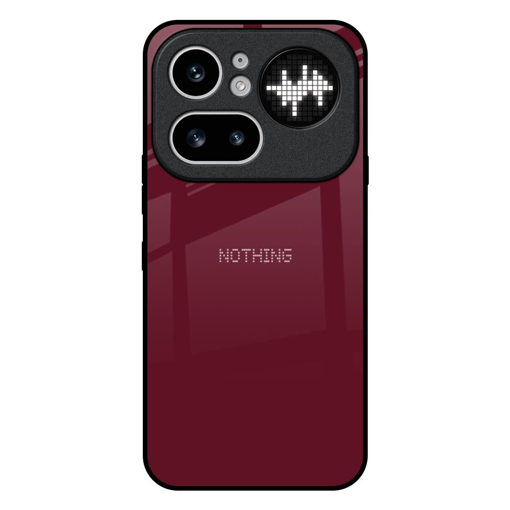 Classic Burgundy Nothing Phone 4a Pro 5G Glass Back Cover Online