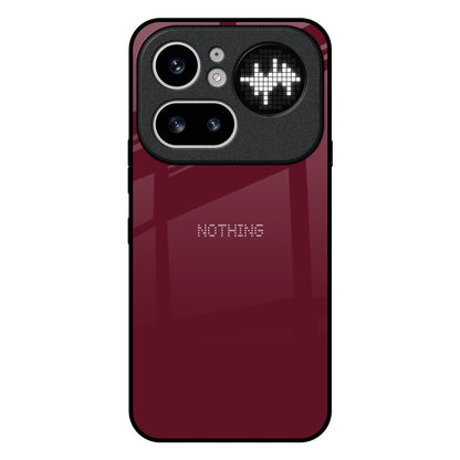 Classic Burgundy Nothing Phone 4a Pro 5G Glass Back Cover Online