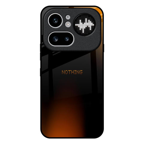 Orange Black Fusion Nothing Phone 4a Pro 5G Glass Back Cover Online