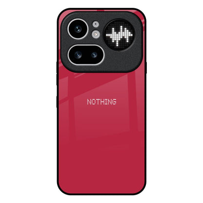 Solo Maroon Nothing Phone 4a Pro 5G Glass Back Cover Online