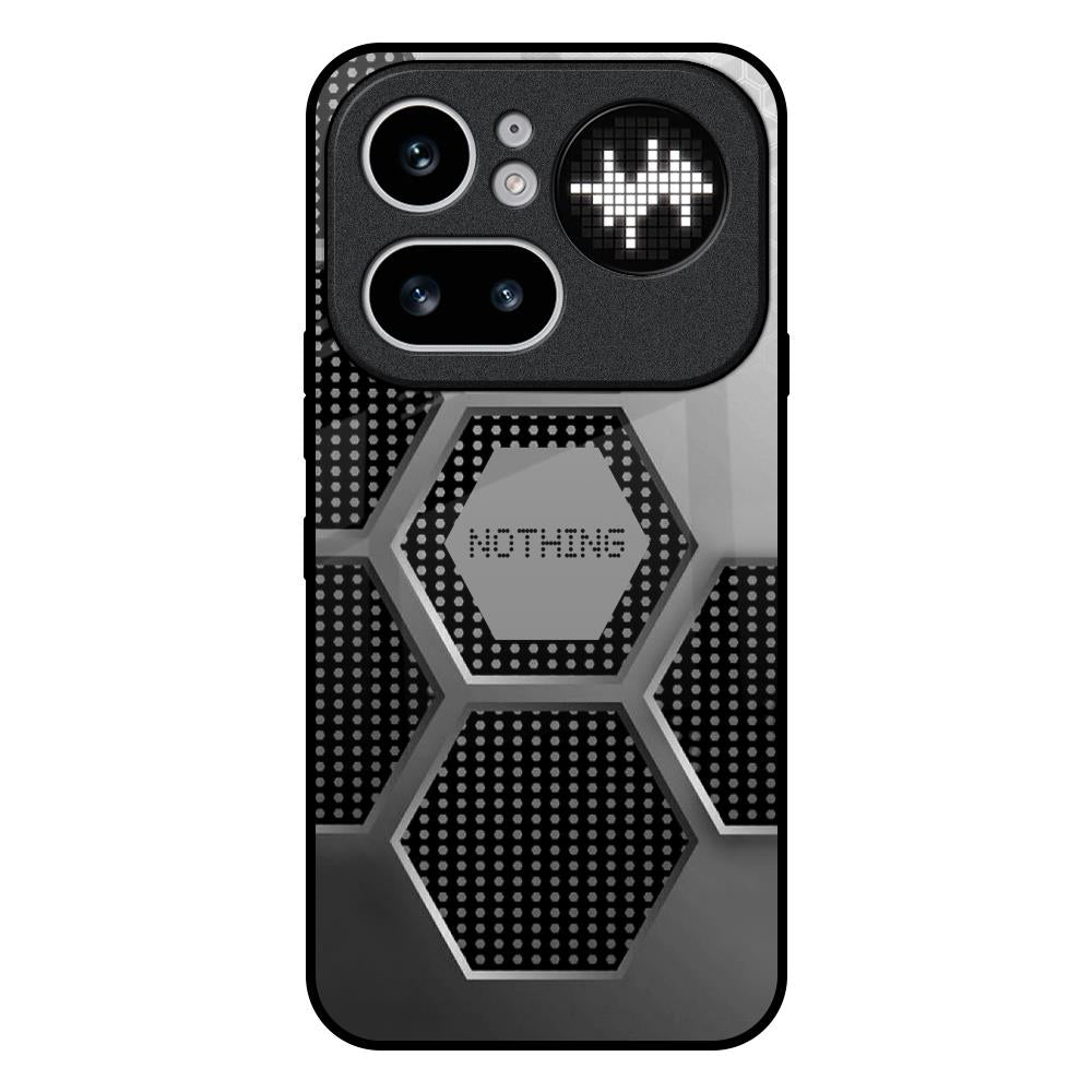 Hexagon Style Nothing Phone 4a Pro 5G Glass Back Cover Online