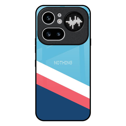 Pink & White Stripes Nothing Phone 4a Pro 5G Glass Back Cover Online