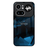 Polygonal Blue Box Nothing Phone 4a Pro 5G Glass Back Cover Online