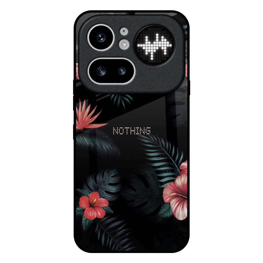 Tropical Art Flower Nothing Phone 4a Pro 5G Glass Back Cover Online