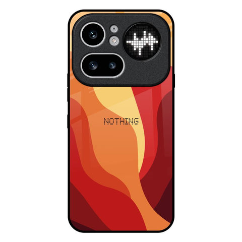Magma Color Pattern Nothing Phone 4a Pro 5G Glass Back Cover Online