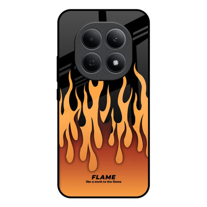 Fire Flame Poco M8 5G Glass Back Cover Online