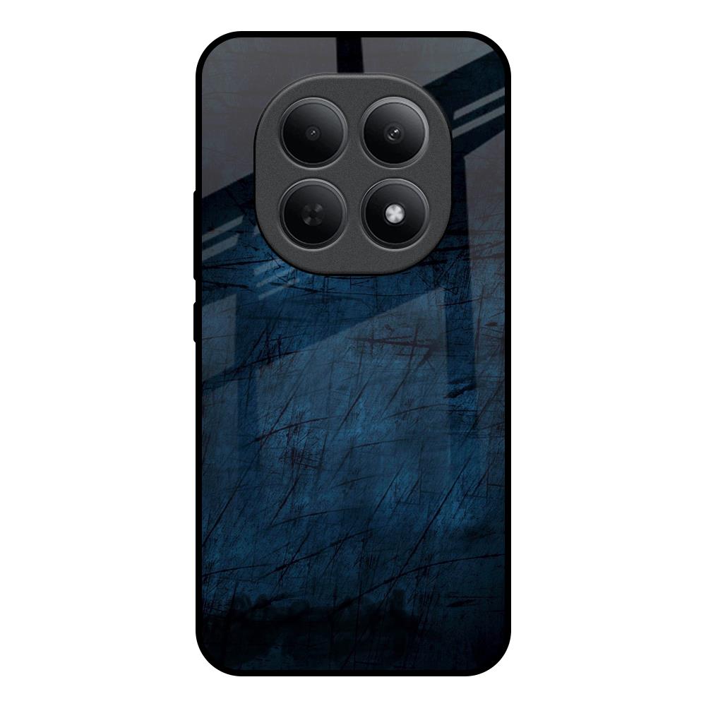 Dark Blue Grunge Poco M8 5G Glass Back Cover Online