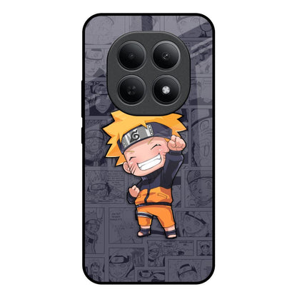 Orange Chubby Poco M8 5G Glass Back Cover Online