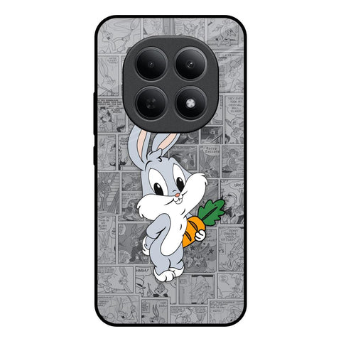 Cute Baby Bunny Poco M8 5G Glass Back Cover Online
