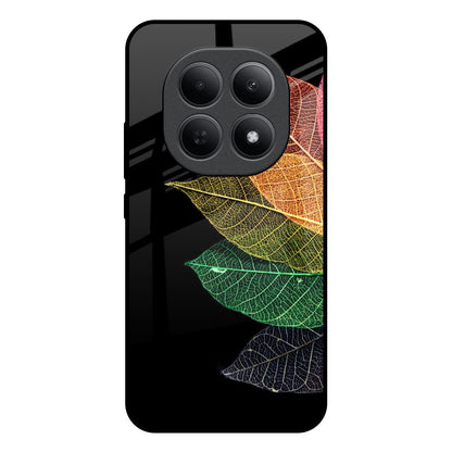 Colorful Leaves Poco M8 5G Glass Back Cover Online