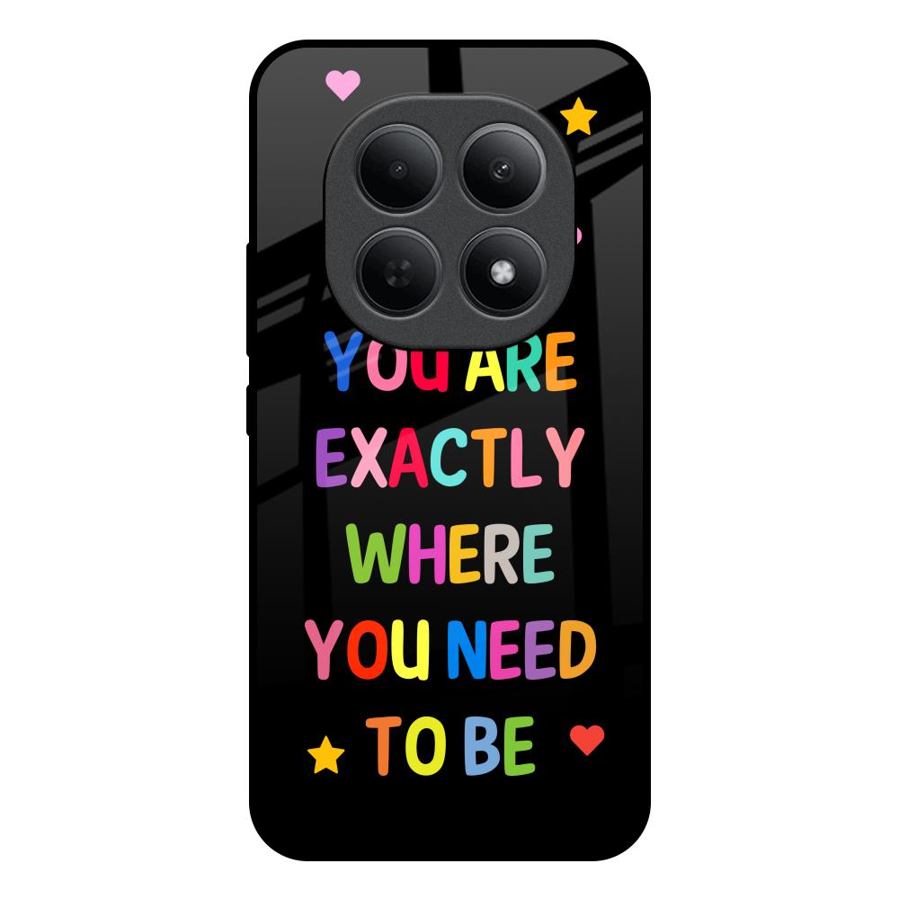 Magical Words Poco M8 5G Glass Back Cover Online