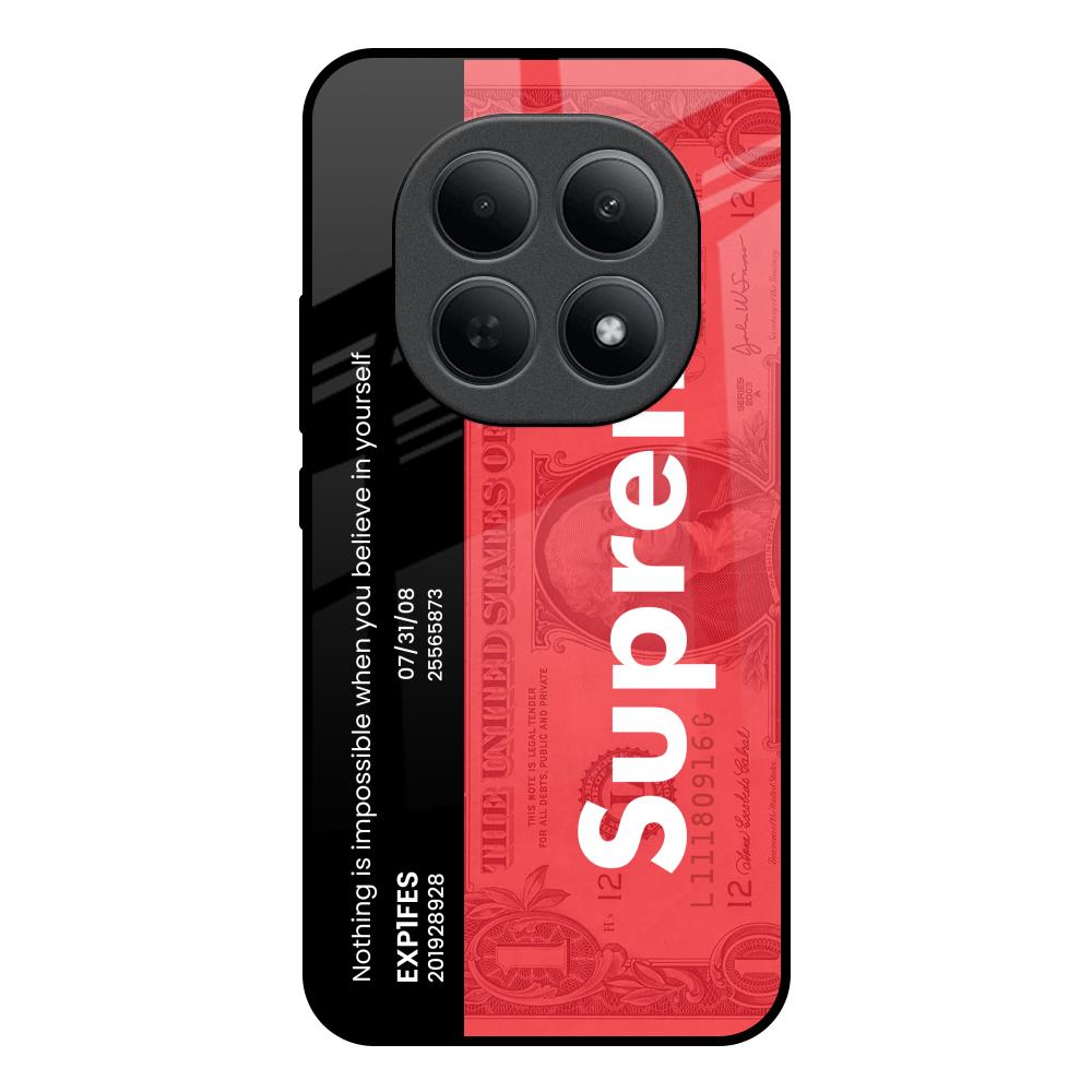 Supreme Ticket Poco M8 5G Glass Back Cover Online