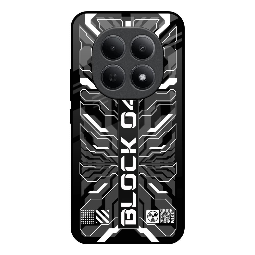 Monochrome Magic Poco M8 5G Glass Back Cover Online