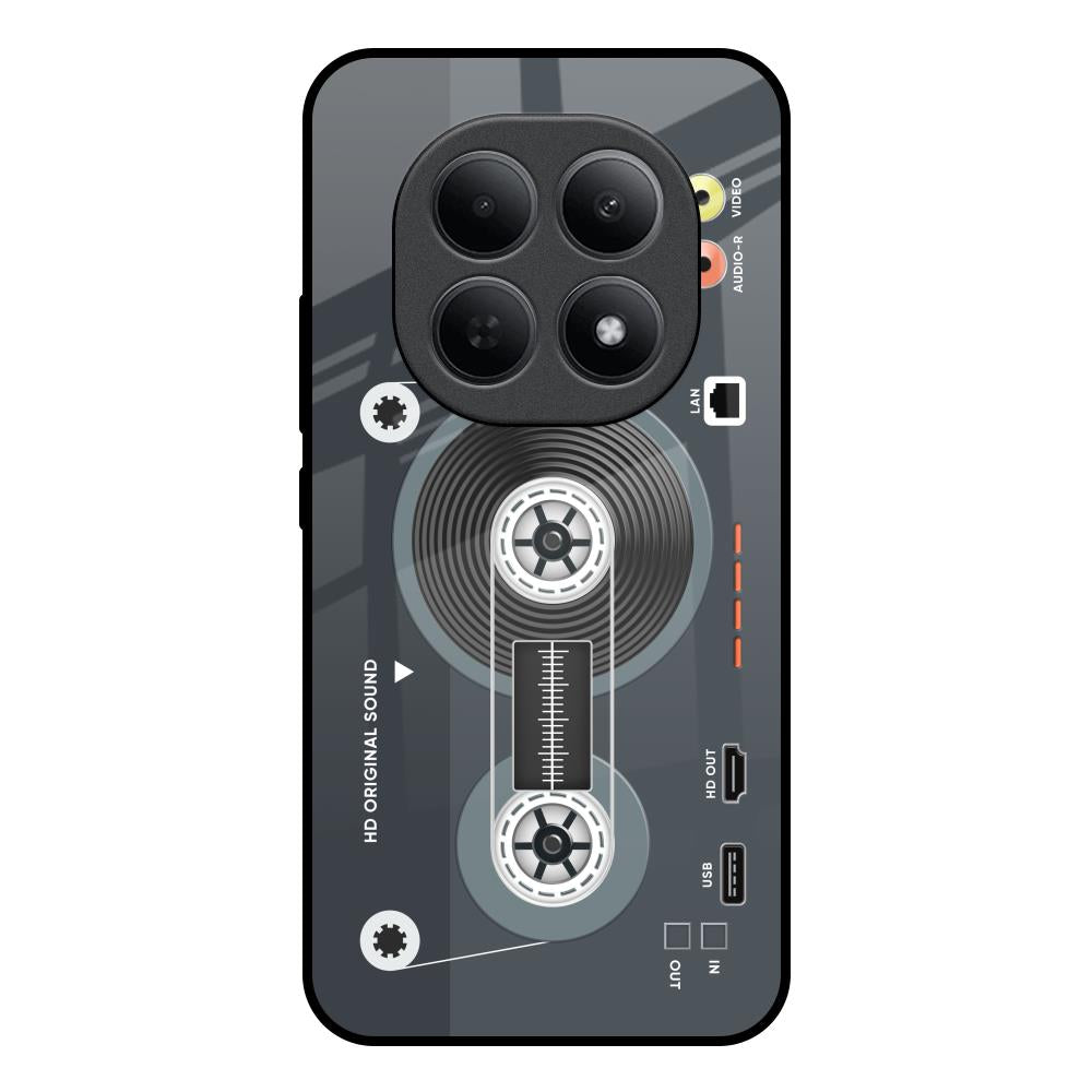 Retro Recorder Poco M8 5G Glass Back Cover Online