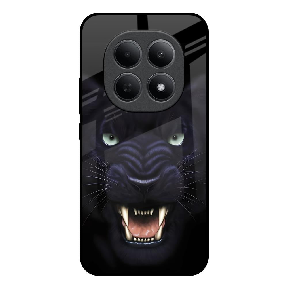 Angry Black Tiger Poco M8 5G Glass Back Cover Online