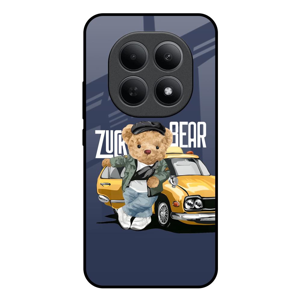 Adventurous Bear Poco M8 5G Glass Back Cover Online