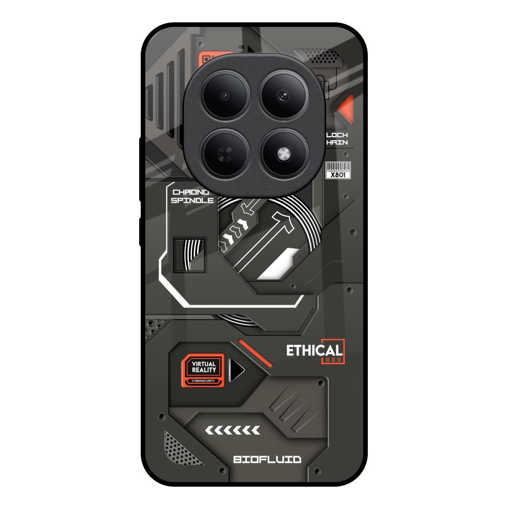 Tech Aesthetics Poco M8 5G Glass Back Cover Online