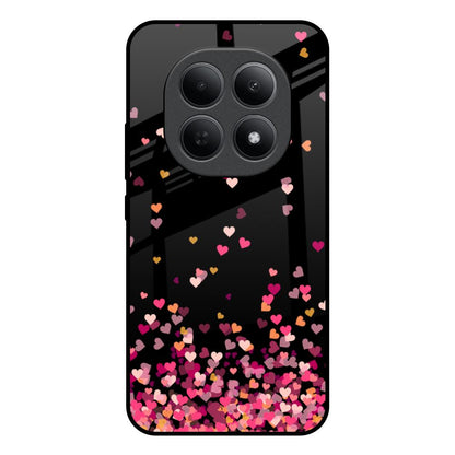 Heart Rain Fall Poco M8 5G Glass Back Cover Online