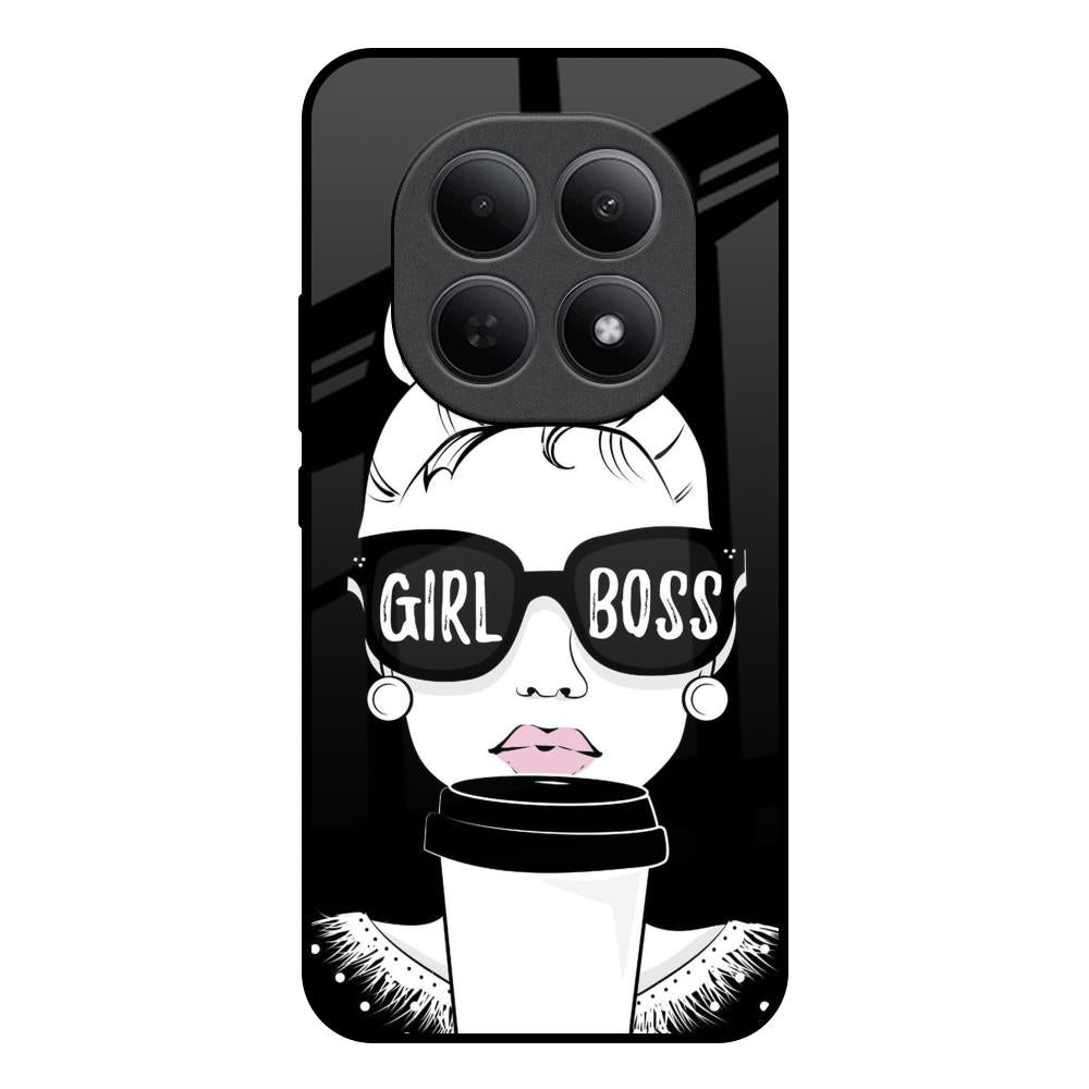 Girl Boss Poco M8 5G Glass Back Cover Online