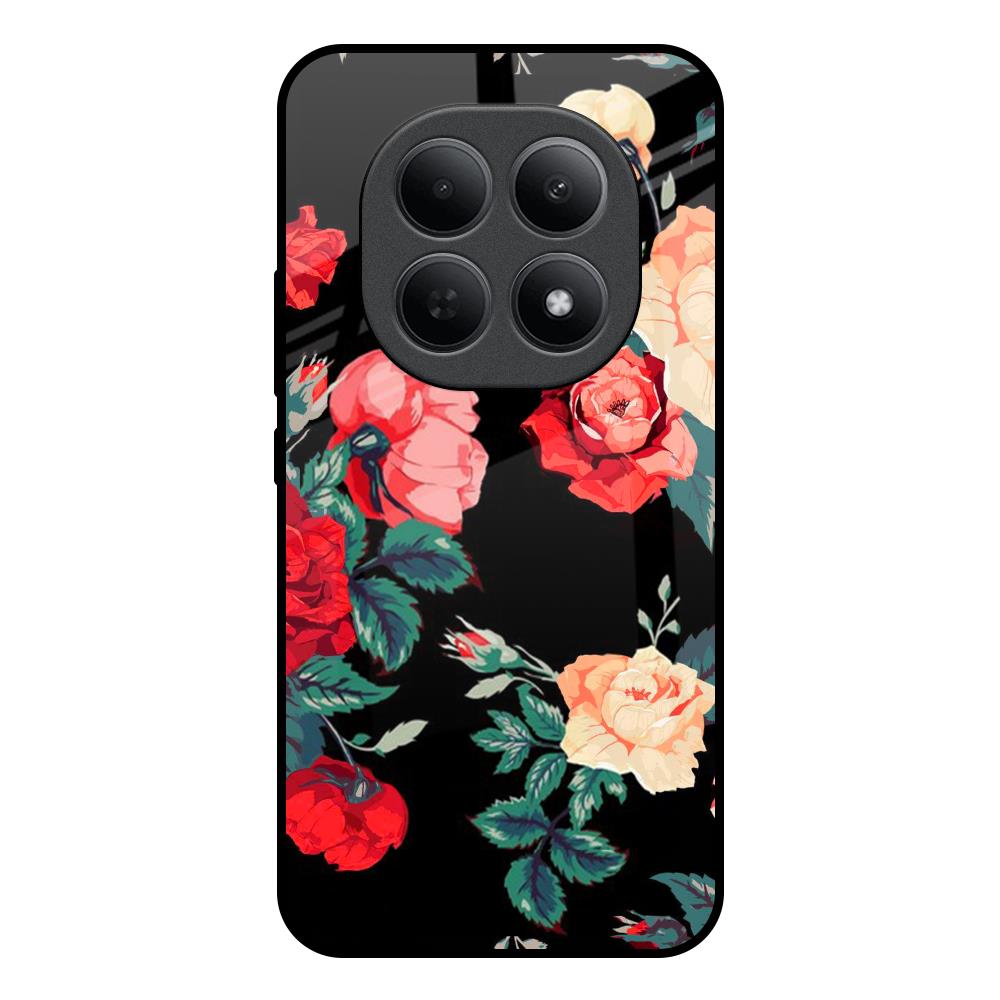 Floral Bunch Poco M8 5G Glass Back Cover Online