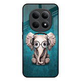 Adorable Baby Elephant Poco M8 5G Glass Back Cover Online