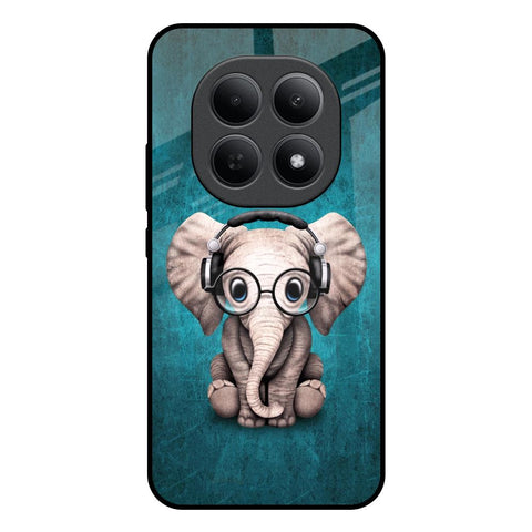 Adorable Baby Elephant Poco M8 5G Glass Back Cover Online